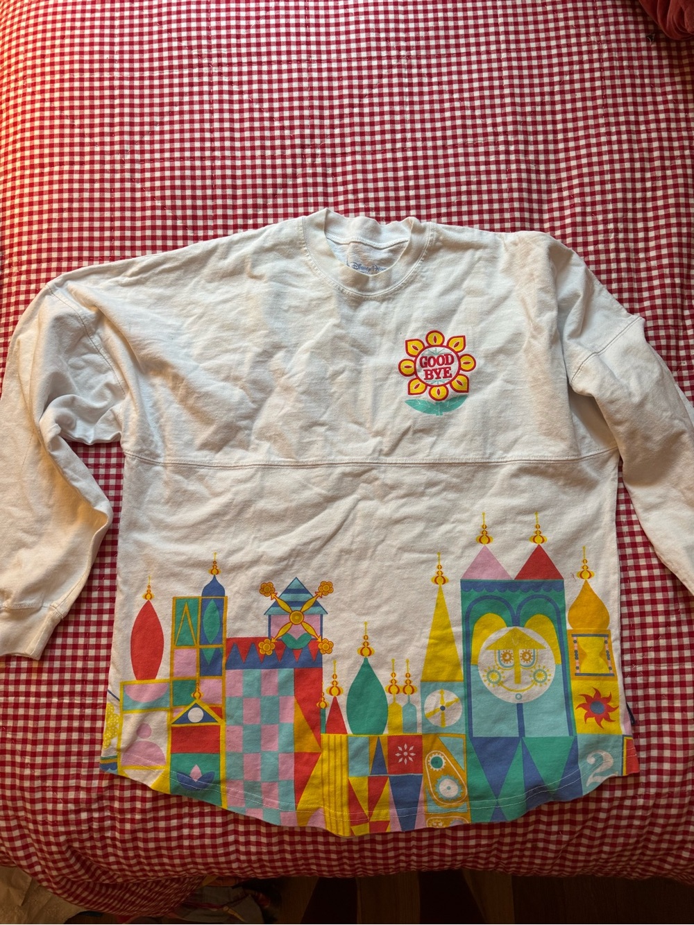Disney small world long sleeve t shirt sz M